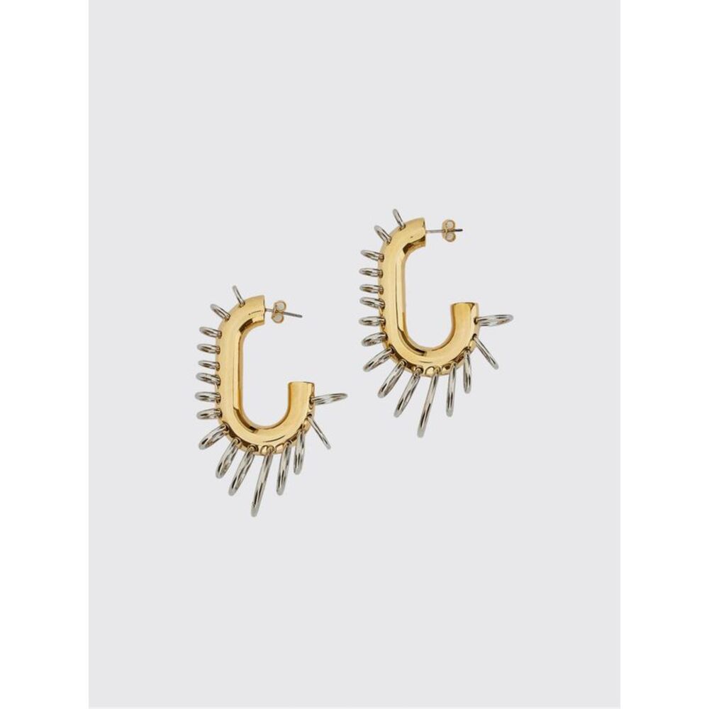 Rabanne Women Rabanne Punk Xl Link Brass Half-Hoop Earrings
